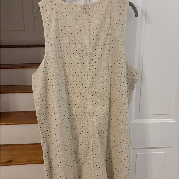 Banana Republic Eyelet Mini Shift Dress linen, cotton, XXL Cream NWT - Picture 5 of 6